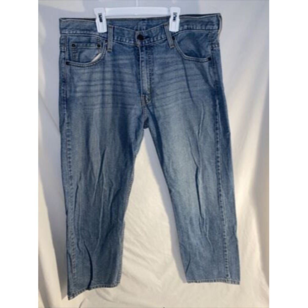 Levis 569 Jeans Mens 34x30 Blue Denim Loose Straight Fit Casual Zipper Fly